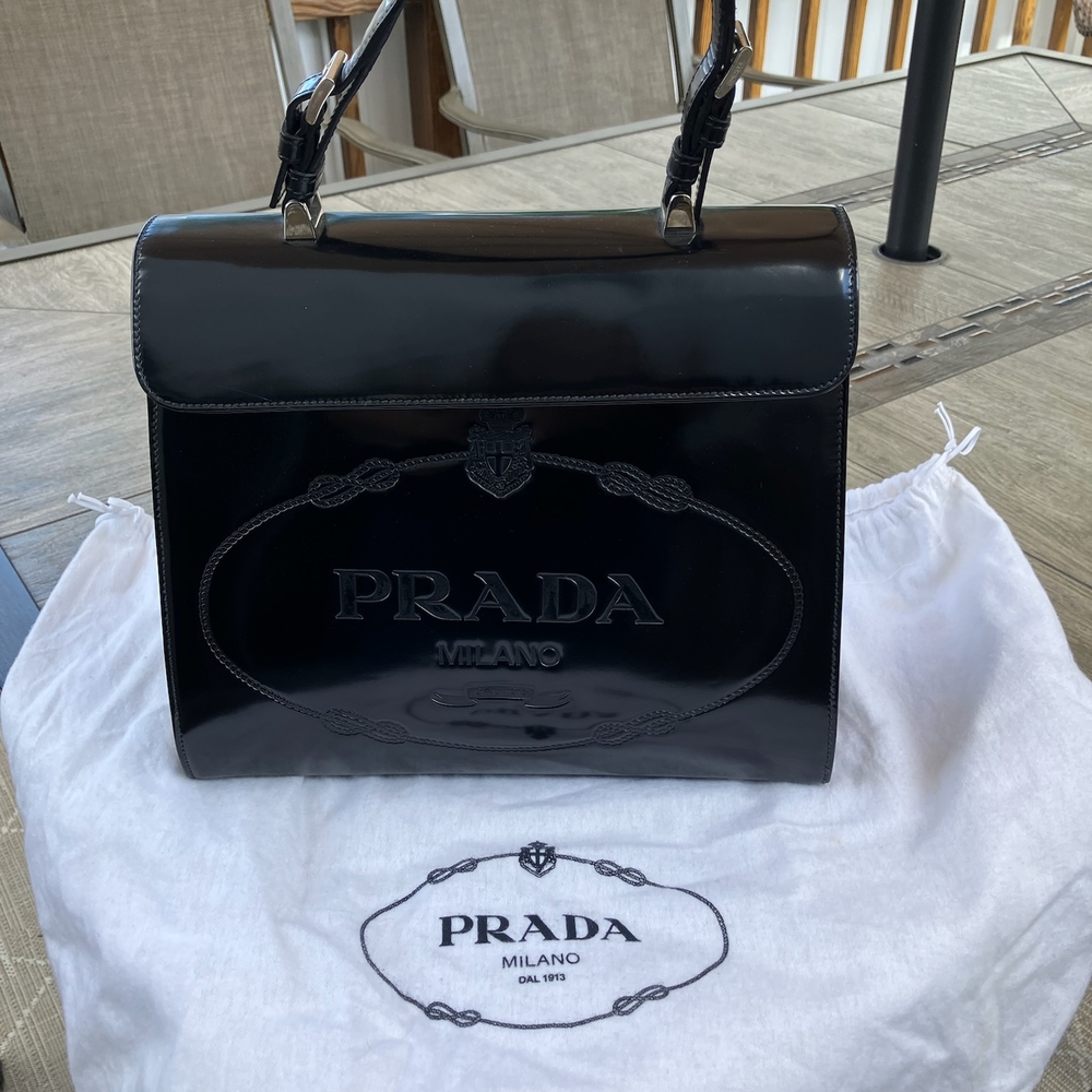 Prada Glossy Black Bag
